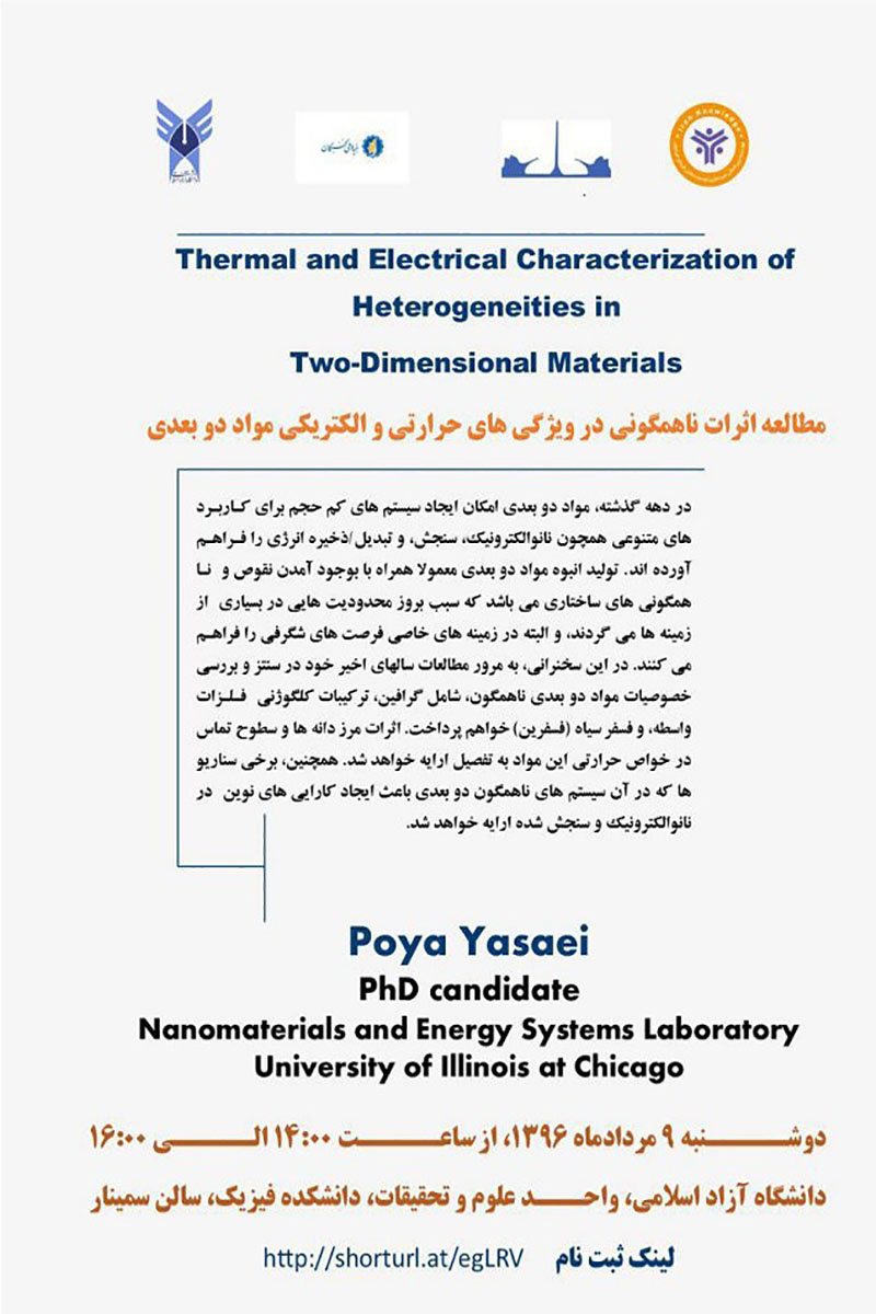 thermal and electrical characterization of heterogeneities in two dimensional materials