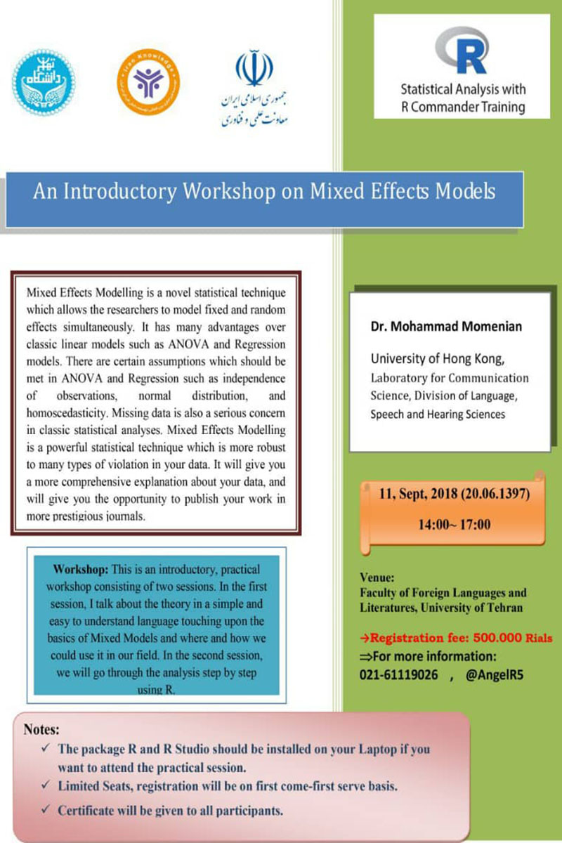 Introductory Workshop on Mixed Effects Models
